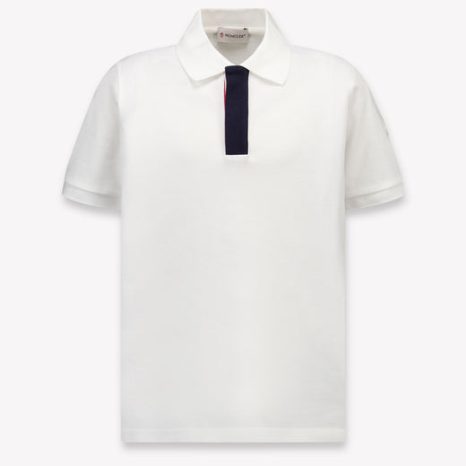Moncler Kinder Jungen Polo In Weiß