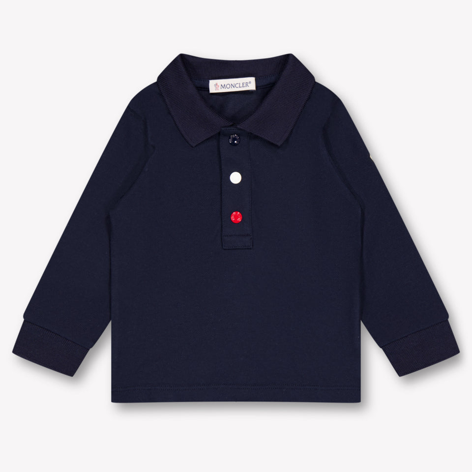 Moncler Baby Boys Polo In Navy