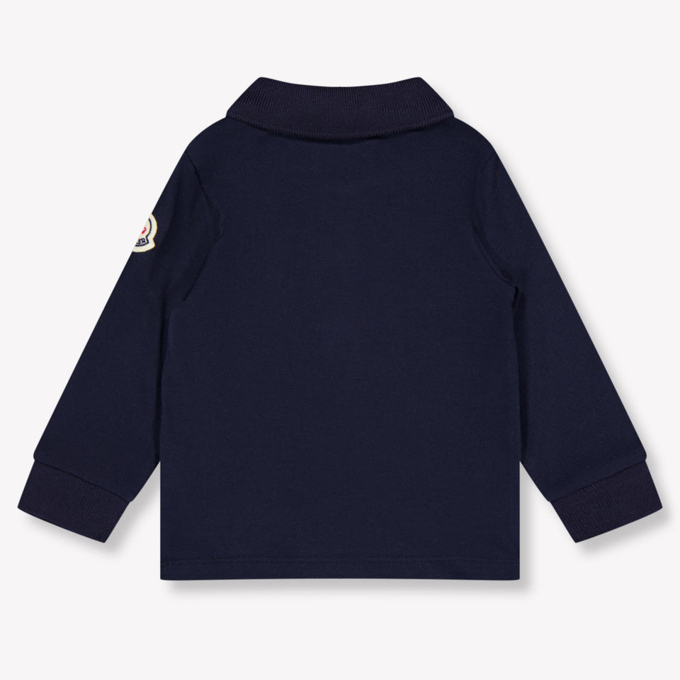 Moncler Baby Boys Polo In Navy