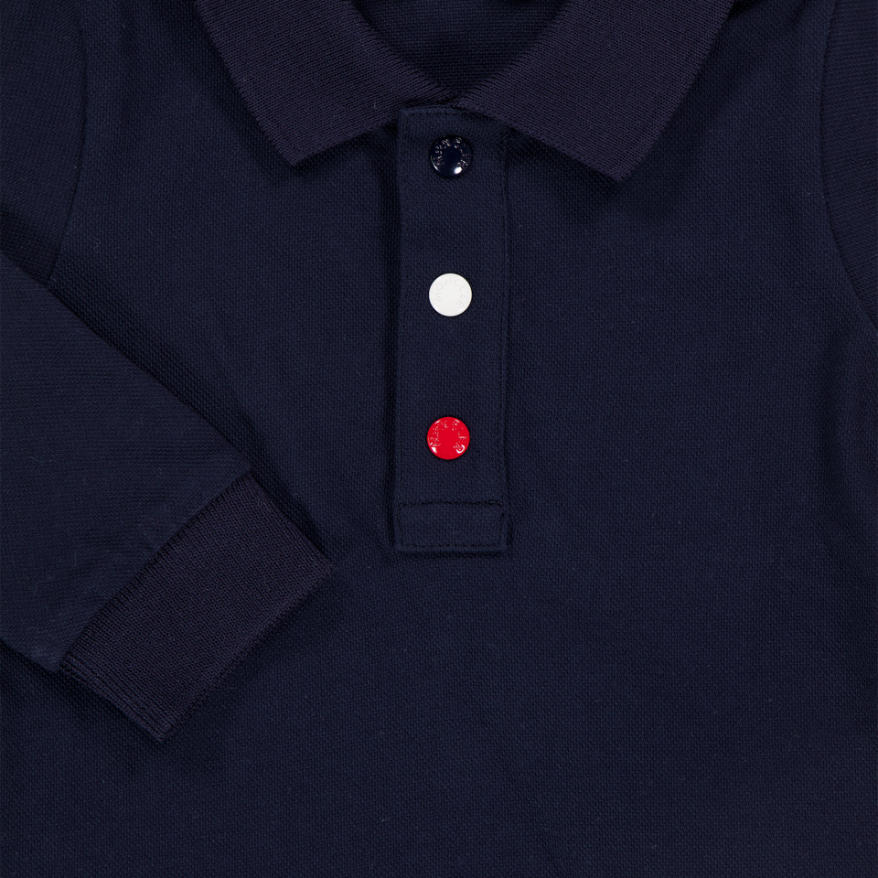 Moncler Baby Boys Polo In Navy