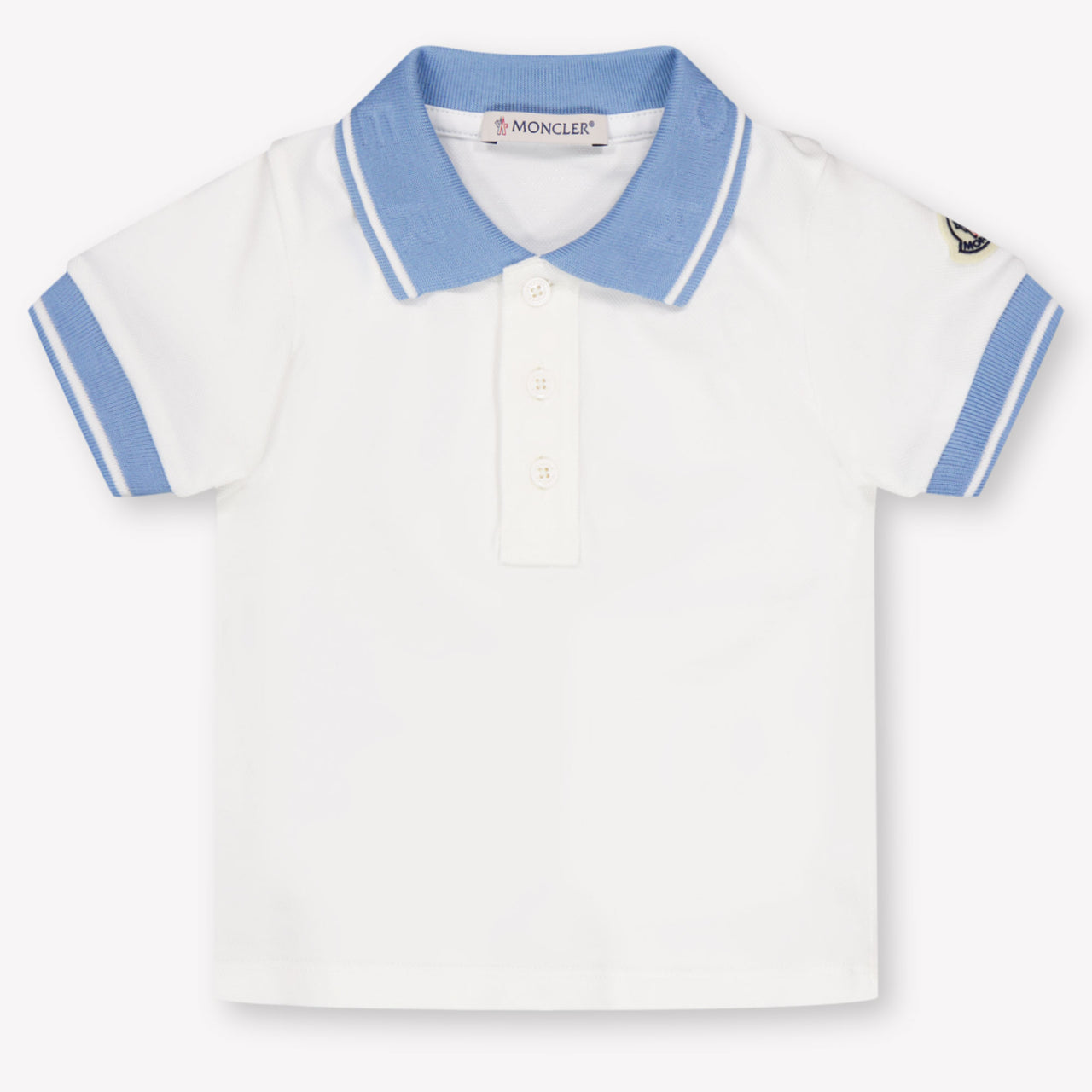 Moncler bebe Chicos polo en Blanco