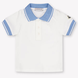Moncler bebe Chicos polo en Blanco