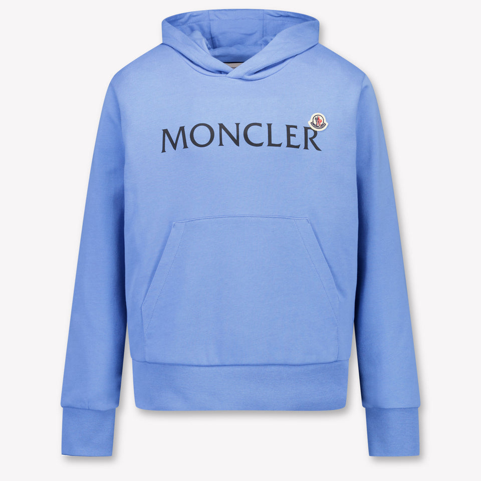 Moncler Enfants Garçons Pull en Bleu Clair