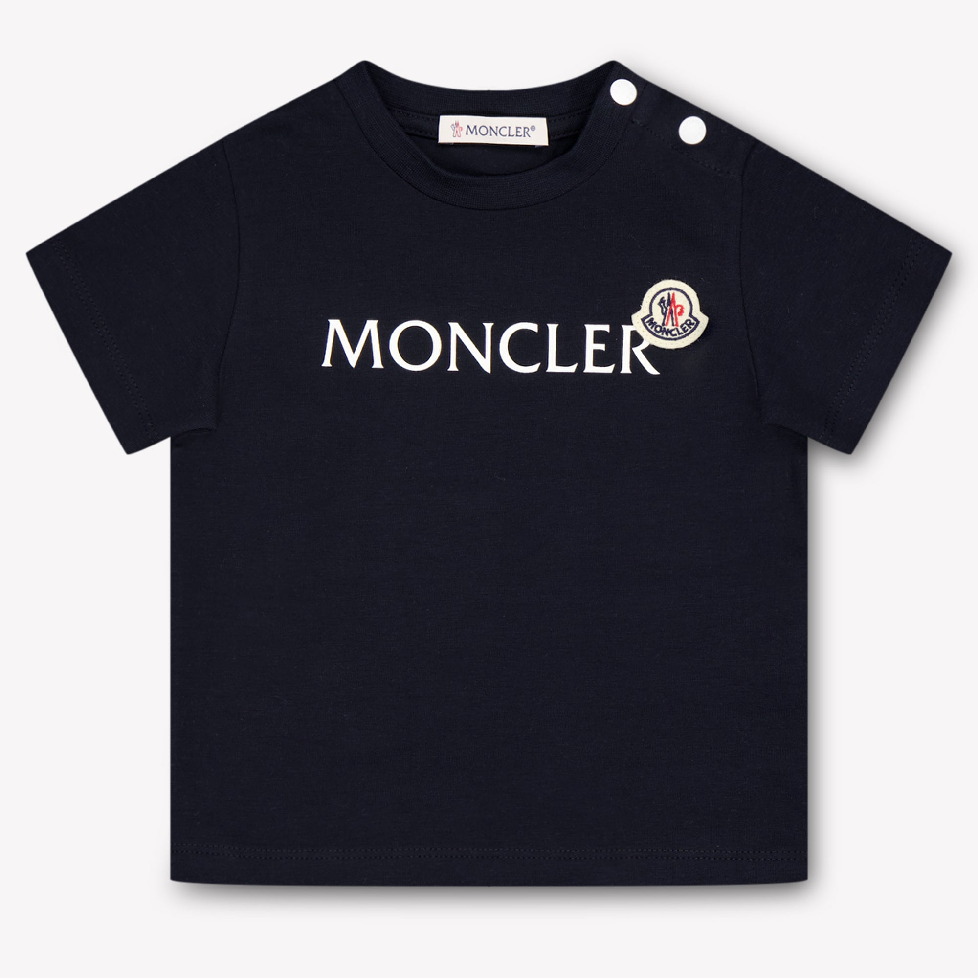 Moncler Baby Jongens T-Shirt In Navy