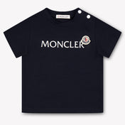 Moncler Baby Jongens T-Shirt In Navy