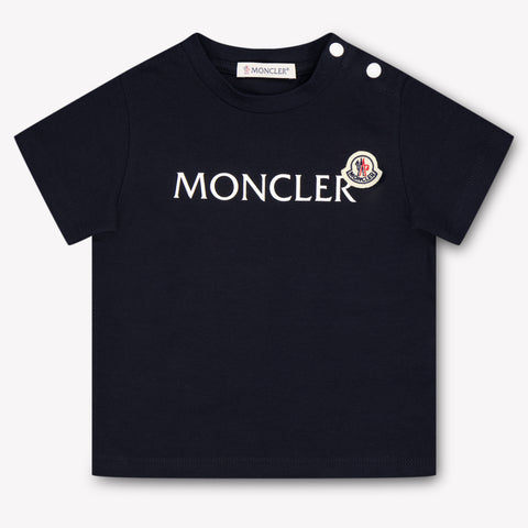 Moncler bebe Chicos Camiseta adentro Navy