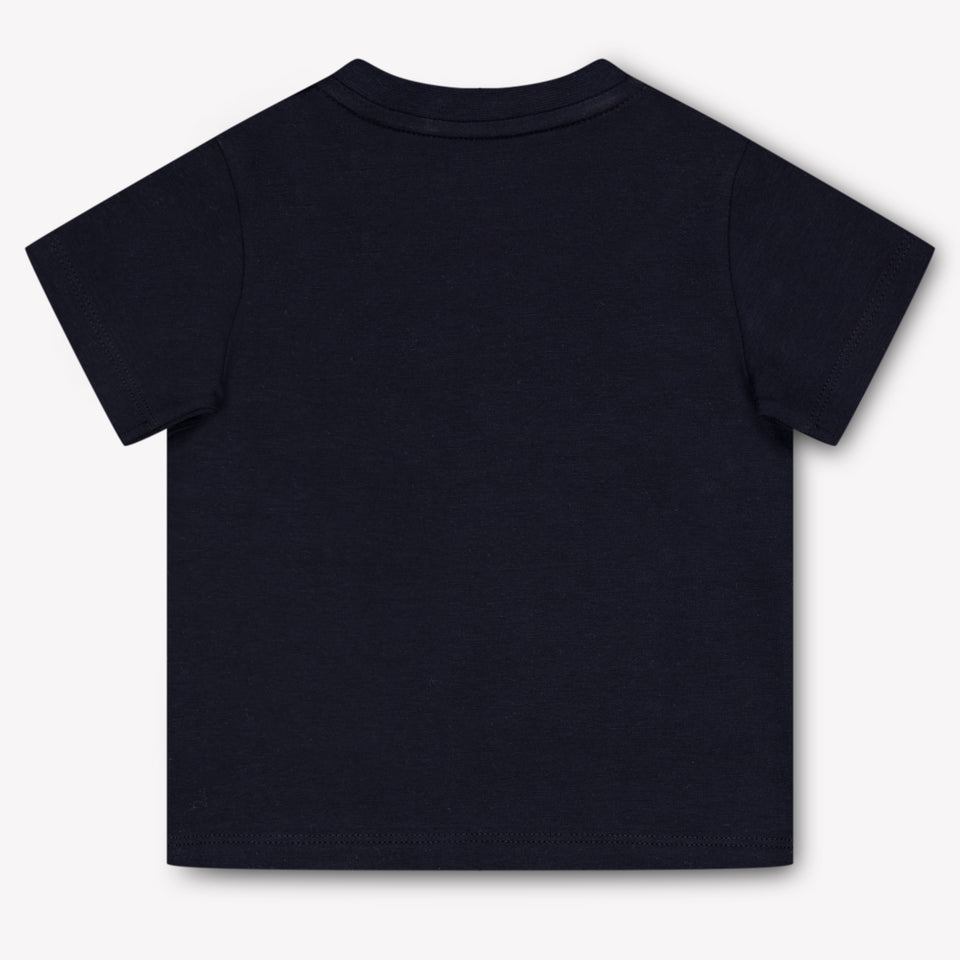 Moncler Baby Jongens T-Shirt In Navy