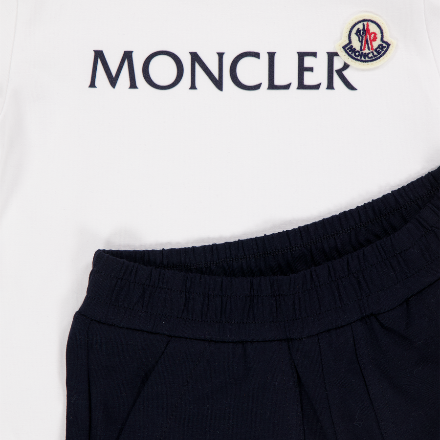 Moncler Bambino Ragazzi Impostato Bianco