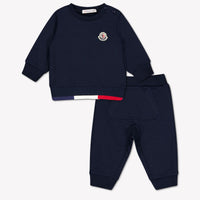 Moncler bebe Chicos Traje de jogging En Navy