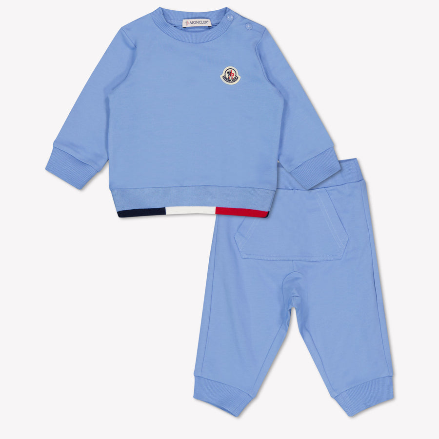 Moncler Bébé Garçons Survêtement de jogging Bleu Clair