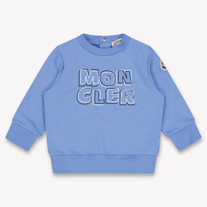 Moncler Bambino Ragazzi Maglione dentro Azzurro