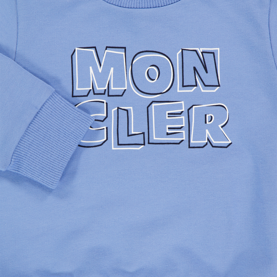 Moncler Baby Boys Sweater In Light Blue