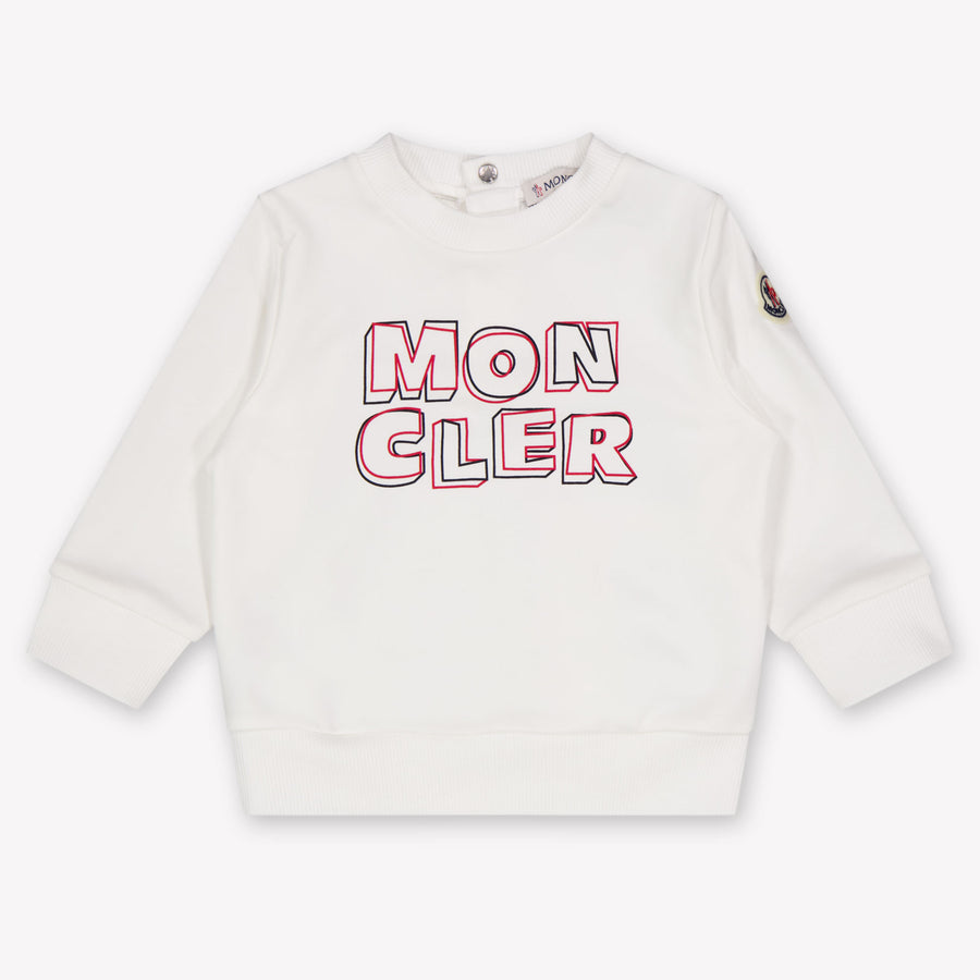 Moncler Bambino Ragazzi Maglione dentro Bianco