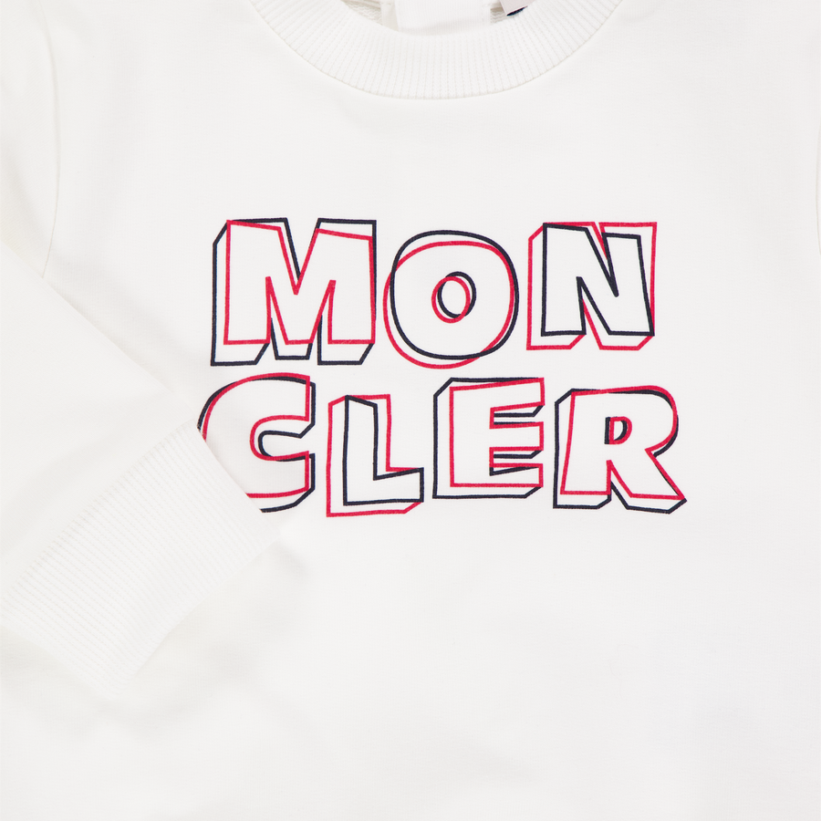 Moncler Bambino Ragazzi Maglione dentro Bianco