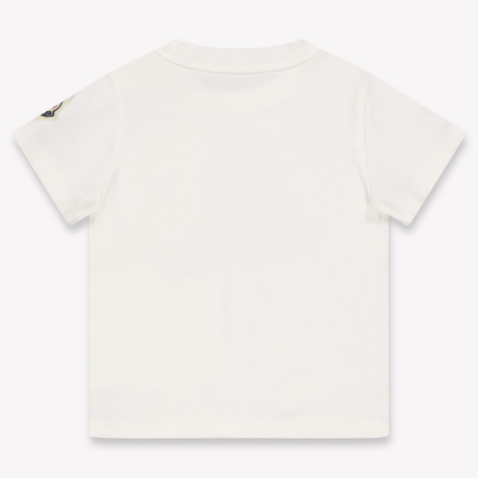 Moncler bebe Chicos Camiseta adentro Blanco