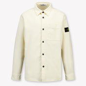 Stone Island Kinder Jongens Blouse In Off White