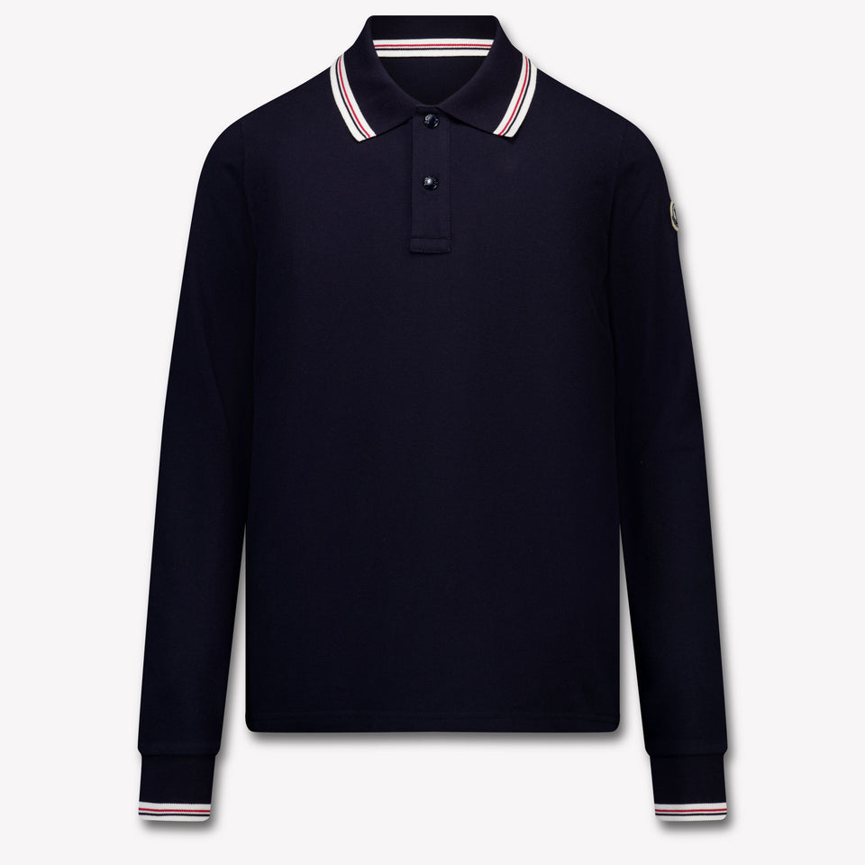 Moncler Bambini Ragazzi Polo In Navy