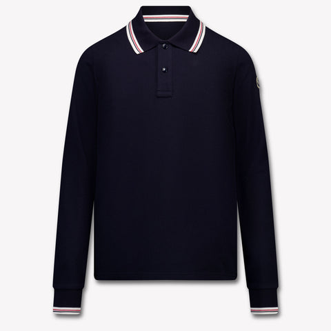Moncler niños Chicos polo en Navy