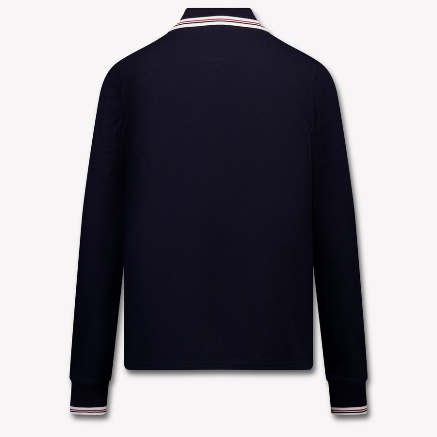 Moncler Bambini Ragazzi Polo In Navy