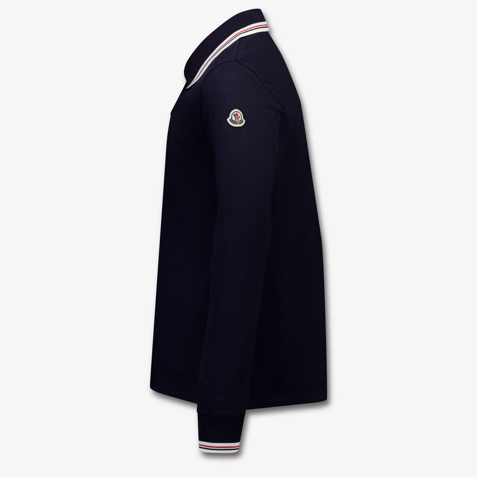 Moncler Bambini Ragazzi Polo In Navy