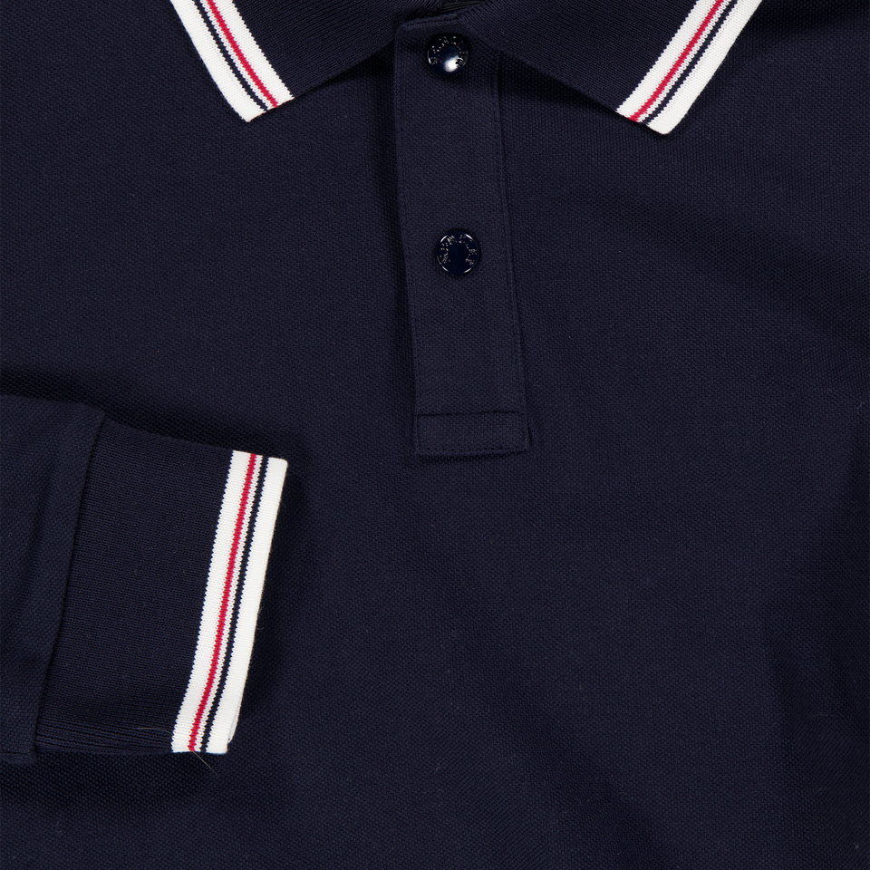Moncler niños Chicos polo en Navy