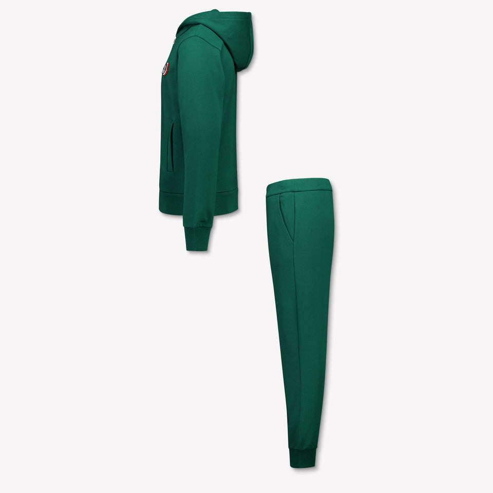 Moncler Bambini Ragazzi Tuta da jogging Verde Scuro
