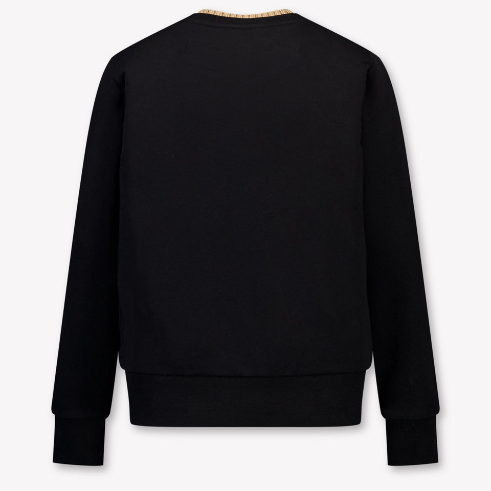 Moncler Kinder Jungen Pullover rein Schwarz