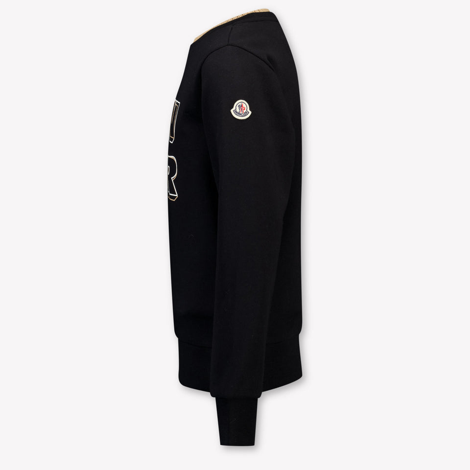 Moncler Kinder Jungen Pullover rein Schwarz