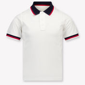 Moncler Kinder Jongens Polo In Wit