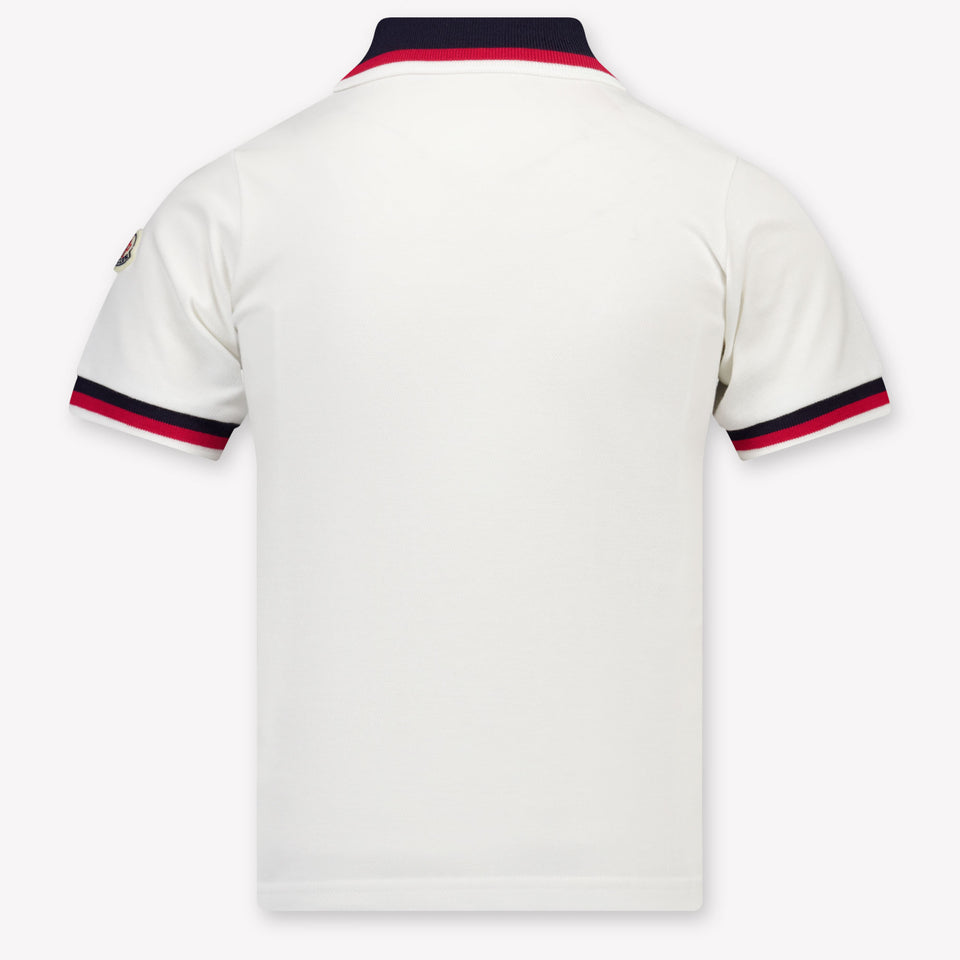 Moncler Kinder Jongens Polo In Wit