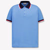 Moncler Enfants Garçons Polo En Bleu Clair