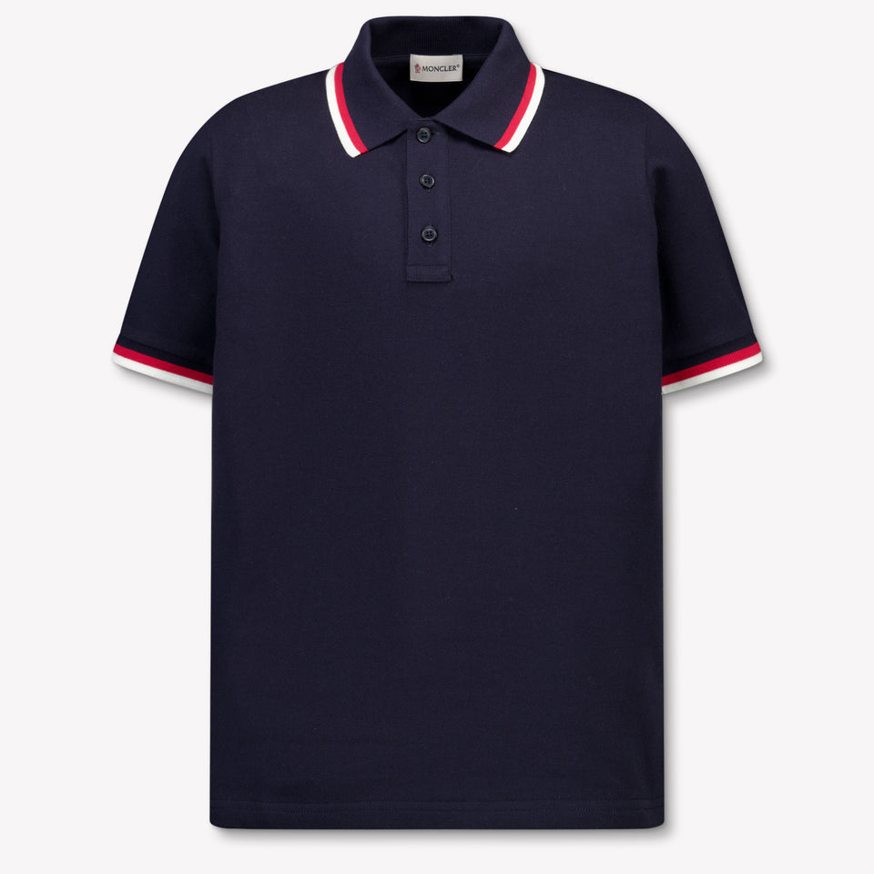 Moncler niños Chicos polo en Navy