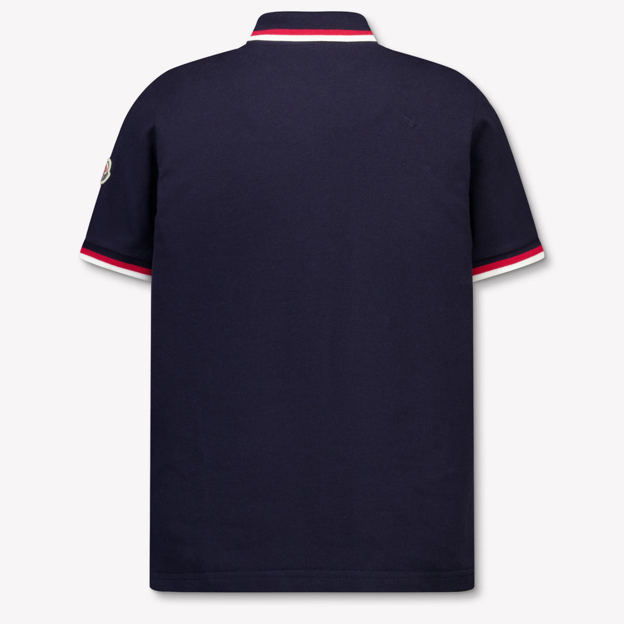 Moncler Bambini Ragazzi Polo In Navy