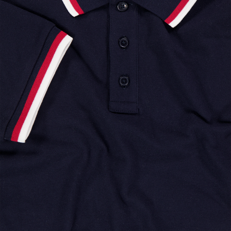 Moncler niños Chicos polo en Navy