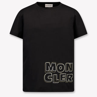Moncler Kinder Jungen T-Shirt In Schwarz