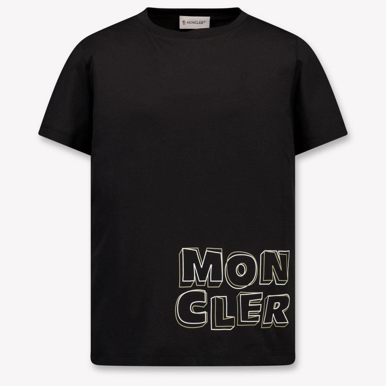 Moncler Enfants Garçons T-shirt dans Noir