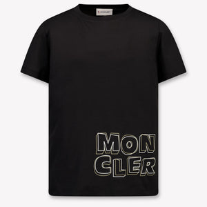 Moncler Enfants Garçons T-shirt dans Noir