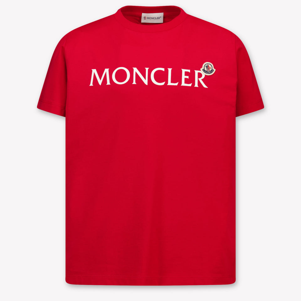 Moncler Kinder Meisjes T-Shirt In Rood