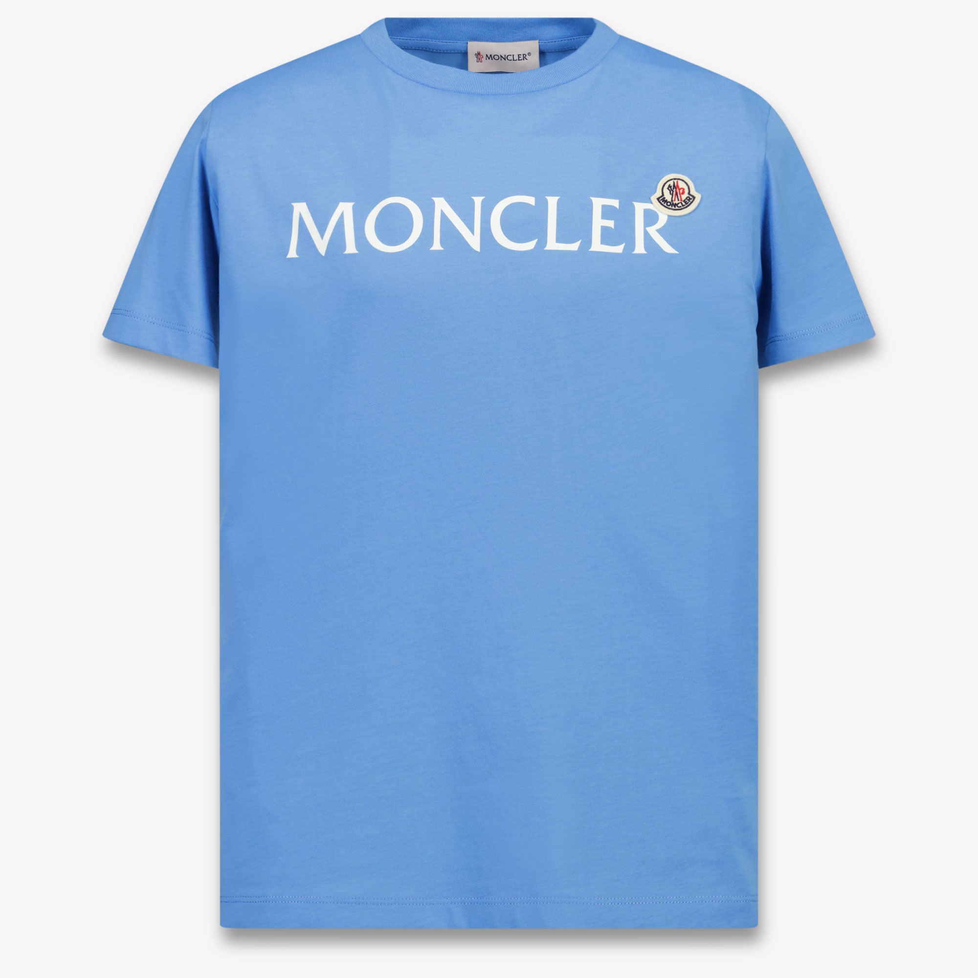 Moncler niños Chicas Camiseta adentro Azul Claro