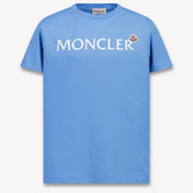 Moncler Enfants Filles T-shirt dans Bleu Clair