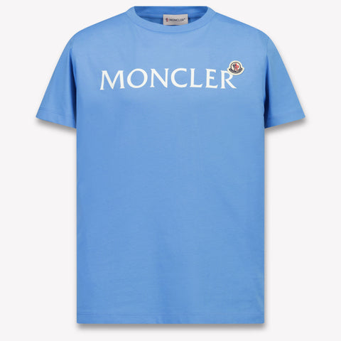 Moncler Kids Girls T-Shirt In Light Blue