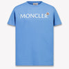 Moncler Enfants Filles T-shirt dans Bleu Clair