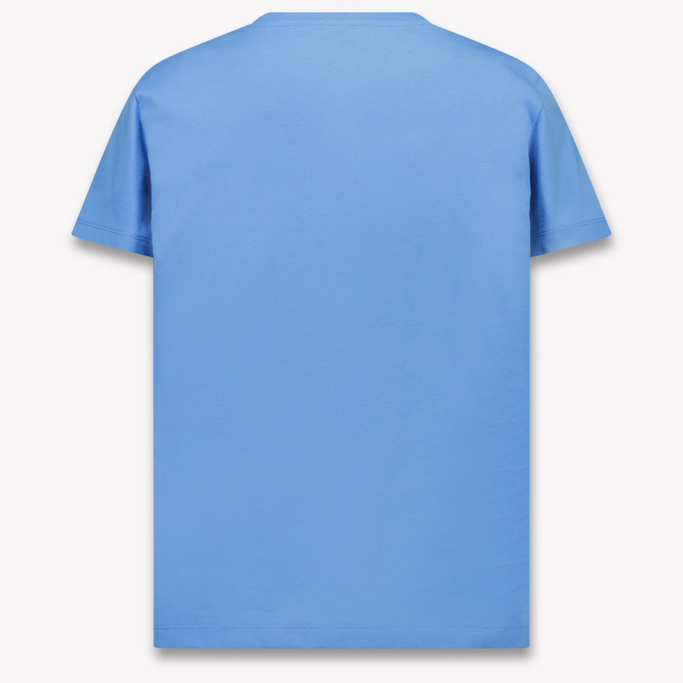 Moncler Enfants Filles T-shirt dans Bleu Clair