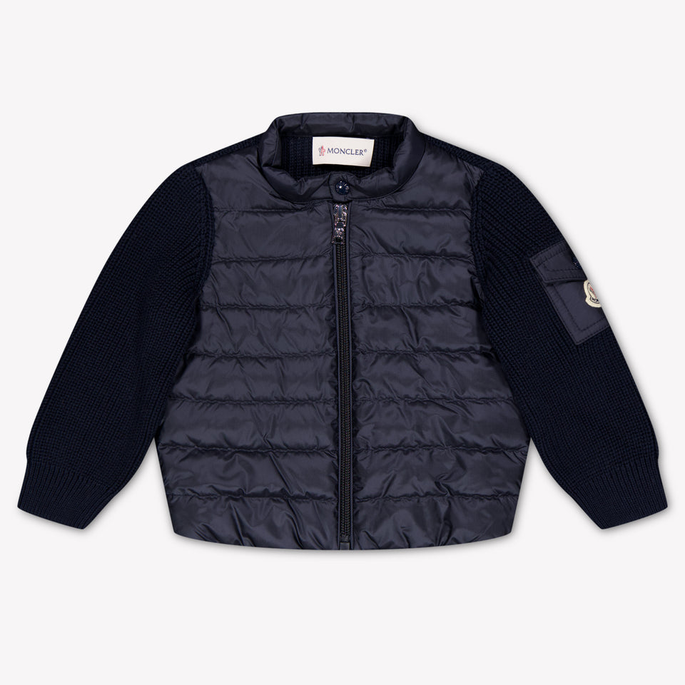 Moncler bebe Chicos Cárdigan en Navy