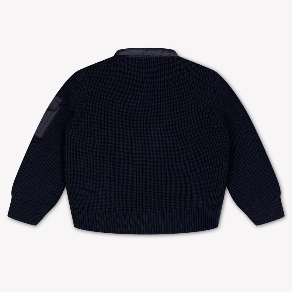 Moncler bebe Chicos Cárdigan en Navy