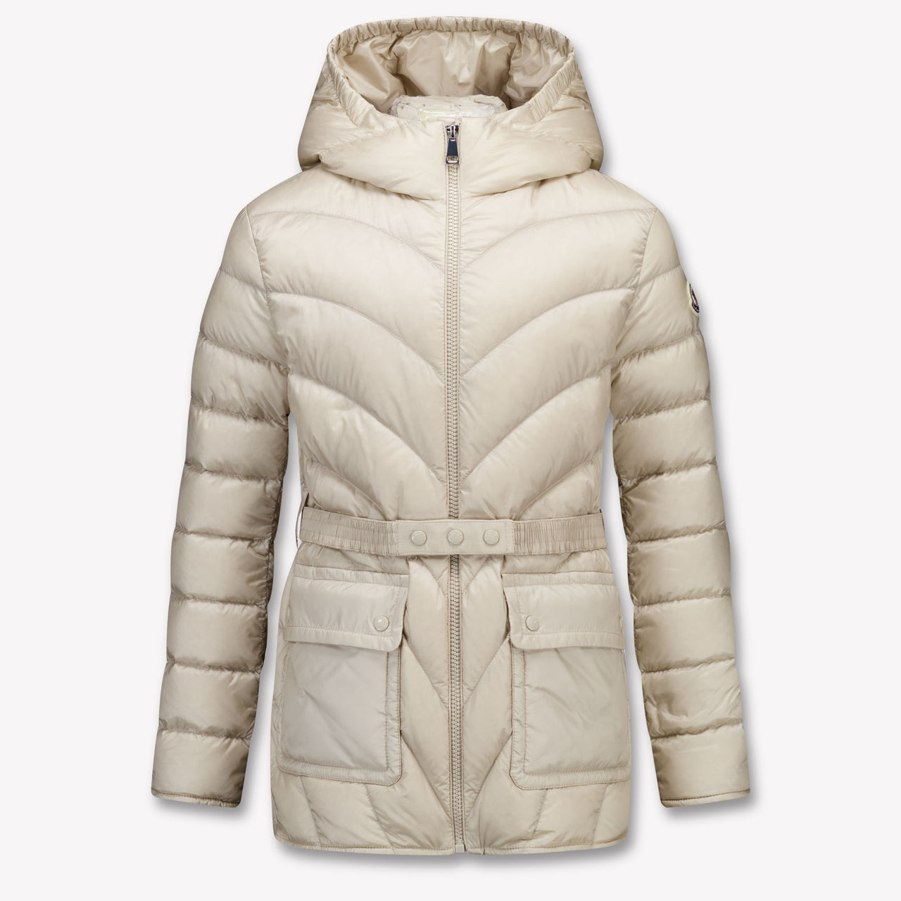 Moncler Argenno Kinder Ragazze In mezzo alla giacca Beige