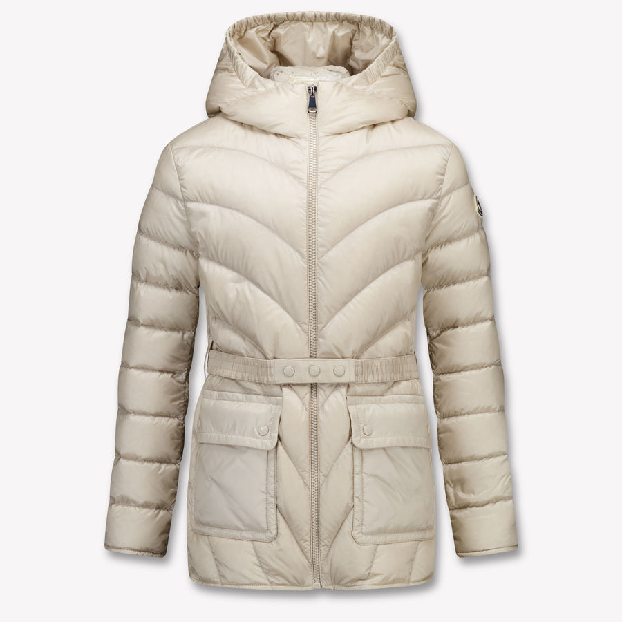 Moncler Argenno Kinder Ragazze In mezzo alla giacca Beige