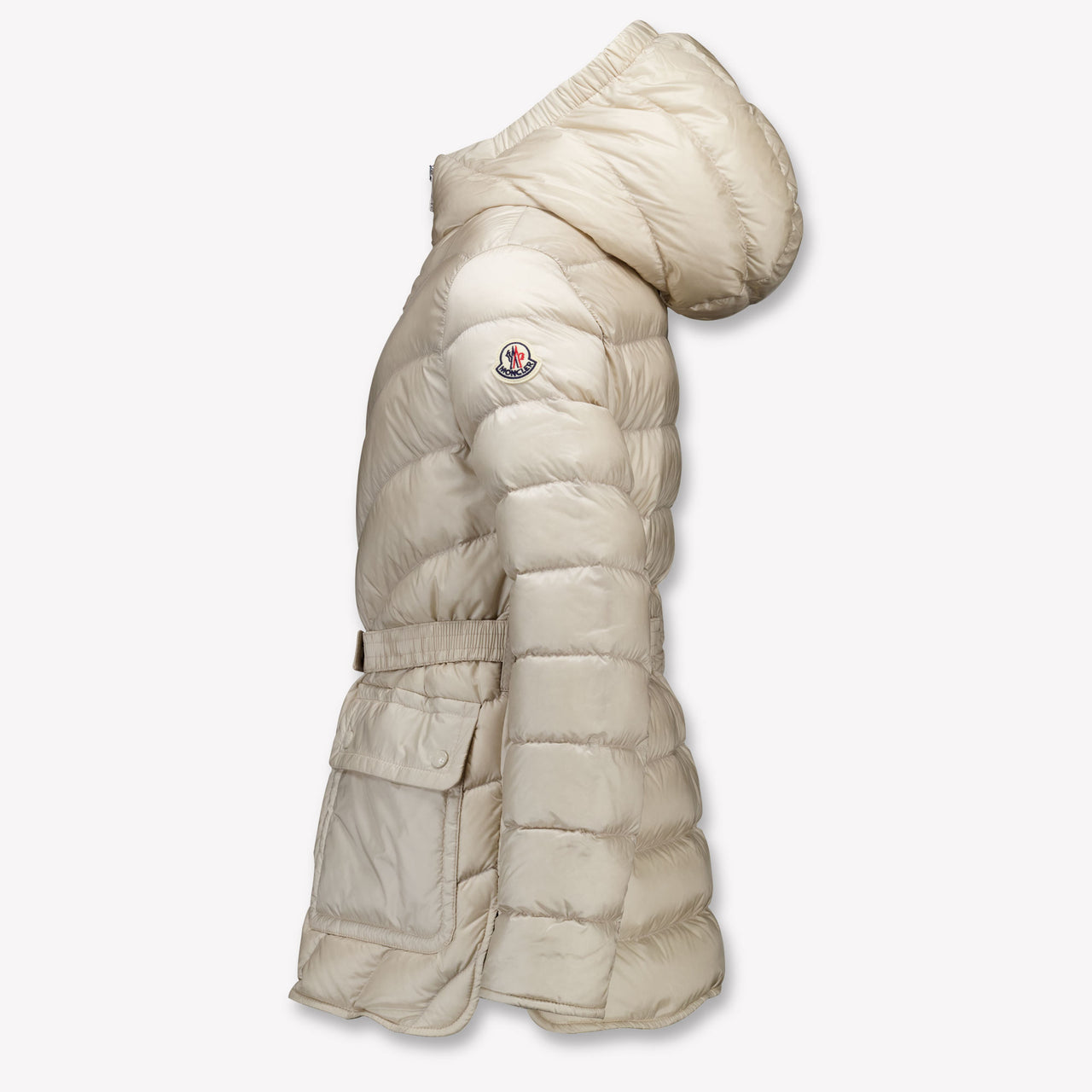 Moncler Argenno Kinder Ragazze In mezzo alla giacca Beige