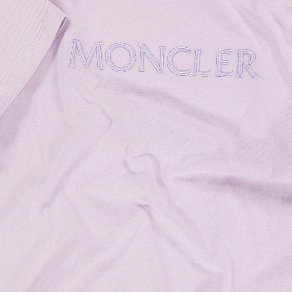 Moncler Kinder Jongens T-Shirt In Lila