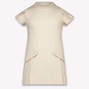 Moncler Kids Girls Dress In OffWhite
